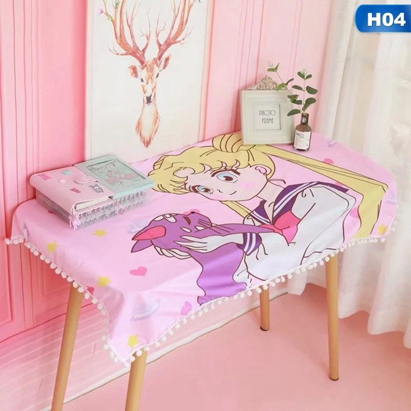 Милый розовый аниме Рисунок Сейлор Мун Волшебная девочка печатных книга комиксов стол скатерть для стола каваи украшения подарки