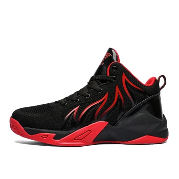 

Spring Explosion-proof Fire Basketball Basketball Shoes Fly-knit Sneakers for Men