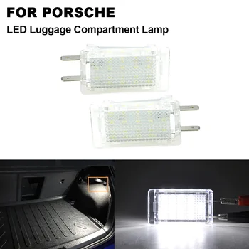 

2psc Clear LED Footwell Trunk Luggage Compartment Glove Lamp For Porsche 911 Carrera Boxster Cayman Carrera Turbo 911 997 GT3