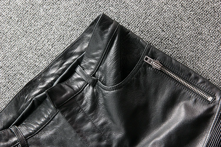 Genuine Lambskin Leather pants 4