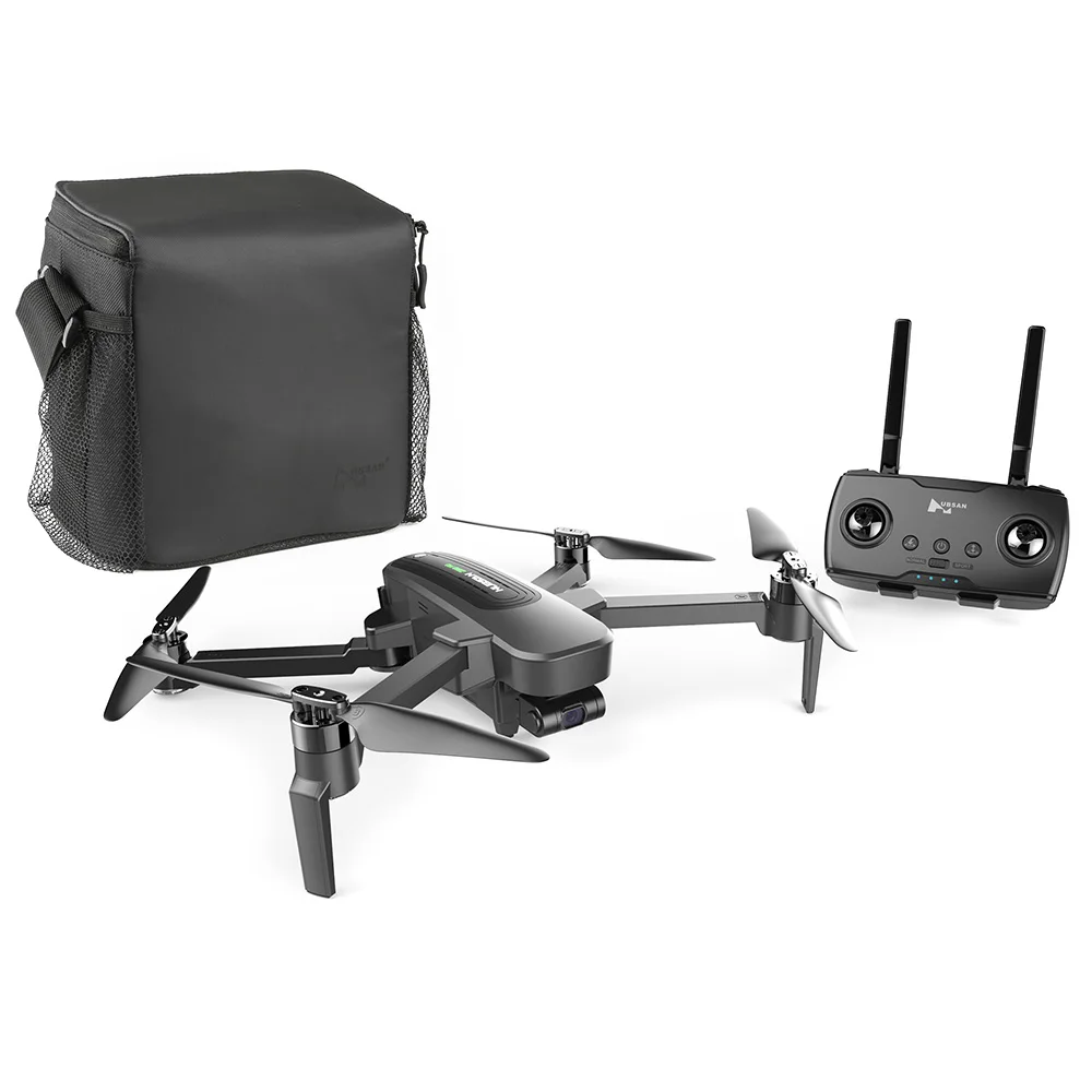 Hubsan ZINO PRO gps 5G Wi-Fi 4 км с видом от первого лица в формате 4K UHD, Камера 3-осевому гидростабилизатору Сфера панорамы RC Дрон Квадрокоптер RTF - Цвет: European 2battry bag