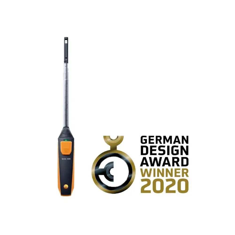 

Testo 405i-Hot-wire Anemometer Wireless Smart Probe Measures Air Velocity, Volume Flow, and Temperature,0560 1405.