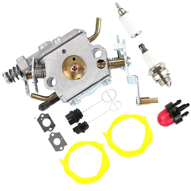 

10pcs/set Carburetor Fuel Filter Primer Bulb Spark Plug For Poulan PP5020AV PP5020 PP5020AVX Replace Part