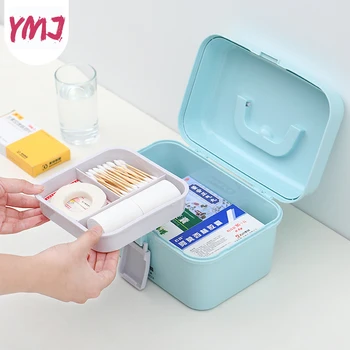 

1PC Portable First Aid Kit Medicine Chest Holder Storage Box Outdoor Home Multi-layer Emergency Kits Cabinet Organizer Security