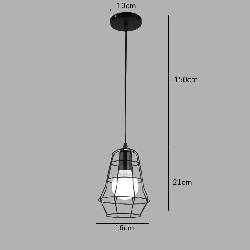 Современный подвесной светильник s Hanglamp Lustre винтажный светильник Промышленный светильник Lamparas De Techo Colgante современный скандинавский Лофт клетка - Цвет корпуса: 08