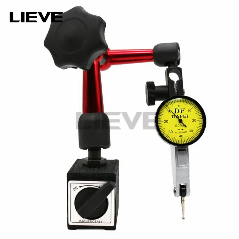 New Mini Universal Flexible Dial Test Indicator Magnetic Base Holder Stand Magnetic Correction Gauge Stand Indicator Tool
