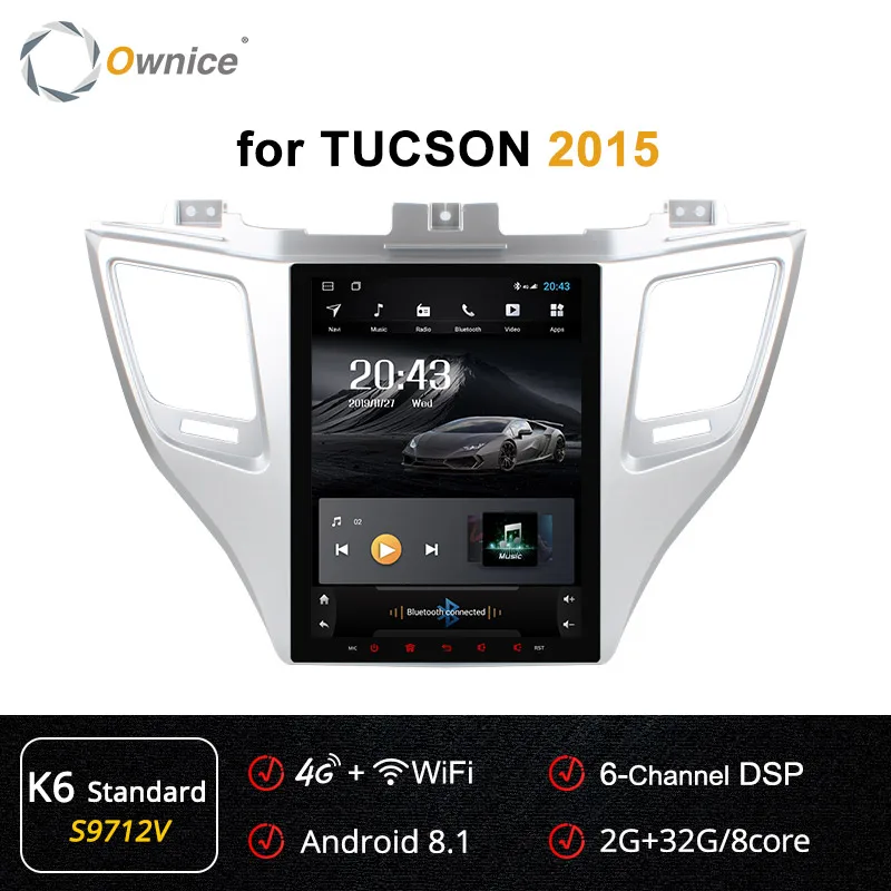 S9712 K6-Standard Ownice Восьмиядерный PX6 Android 9,0 K3 K6 Автомобильный DVD Радио для HYUNDAI TUCSON оптический gps навигация автомобиля стерео аудио 4G LTE DSP - Цвет: S9712 K6-Standard