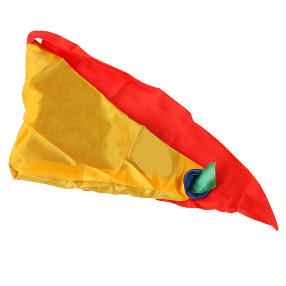 Сценический трюк для детей Забавный взрослый Волшебный реквизит шелковый шарф Новинка игрушка четыре цвета Изменение цвета