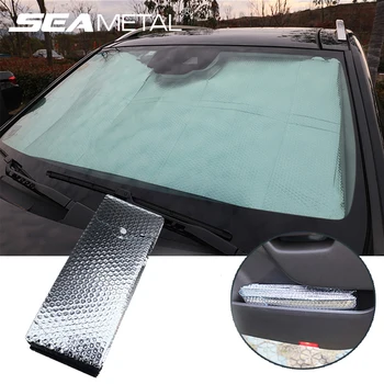 

Car Styling Car Windshield Sunshade Folding Aluminum Film Anti UV Protection Foldable Windshield Sun Shade Visor Car Accessories