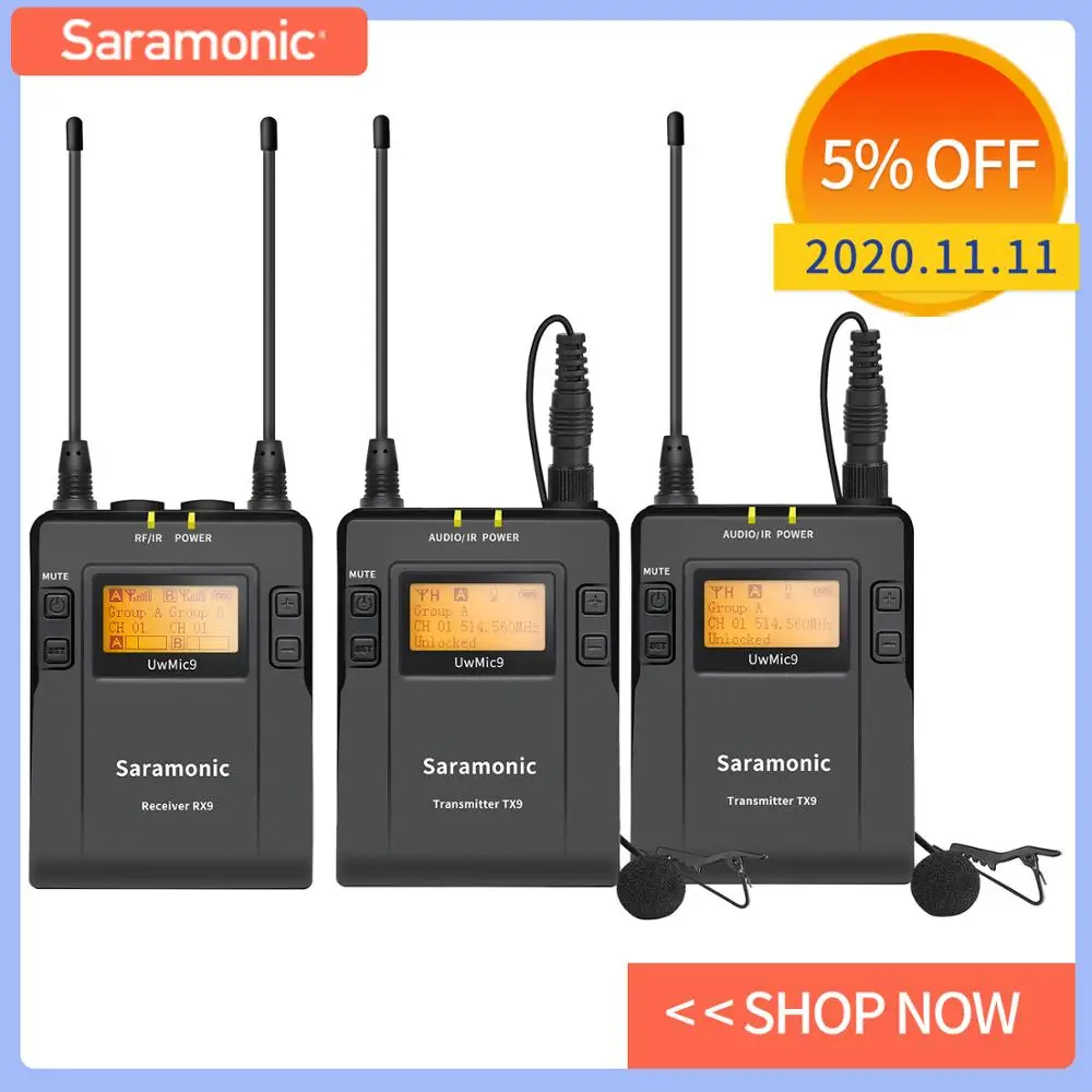 Saramonic UWMIC9 UHF Video Broadcast Interview