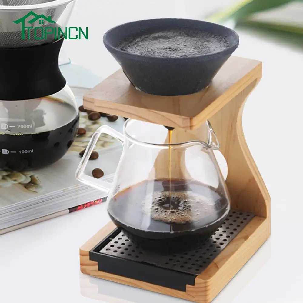 1Pc Reusable Drip Coffee Filter Alumina Conical Shape Non-porous Funnel Basket Handmade | Дом и сад