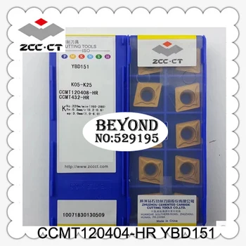 

ZCC Original CCMT120404-HR YBD151 CCMT 120404 CCMT1204 Tungsten Carbide Inserts Turning Tool 10pcs Lathe Cutter Tools CNC