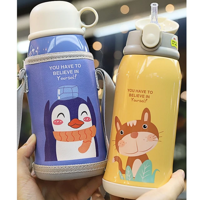 Buy Wholesale China Hot Sale Double Drink Cup Children's Cute Straw Cup Kids  Plastic Drink Water Bottle & Kids Water Bottle at USD 2.5