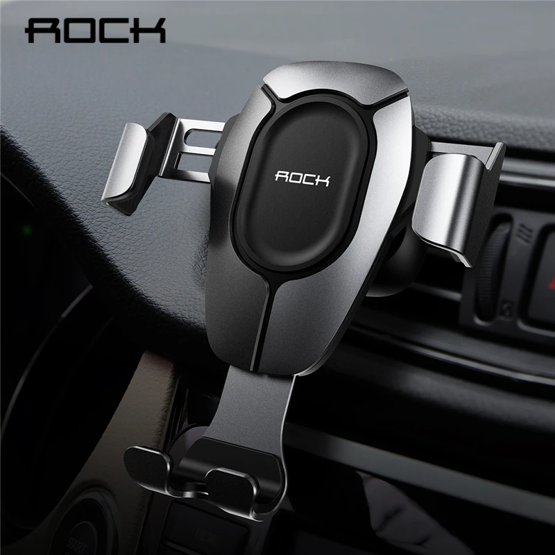 

ROCK Gravity Car Phone Holder Air Vent Clip Mount Stand For iPhone X XS 8 7 Bracket For Xiaomi Huawei Samsung Mobile Phone