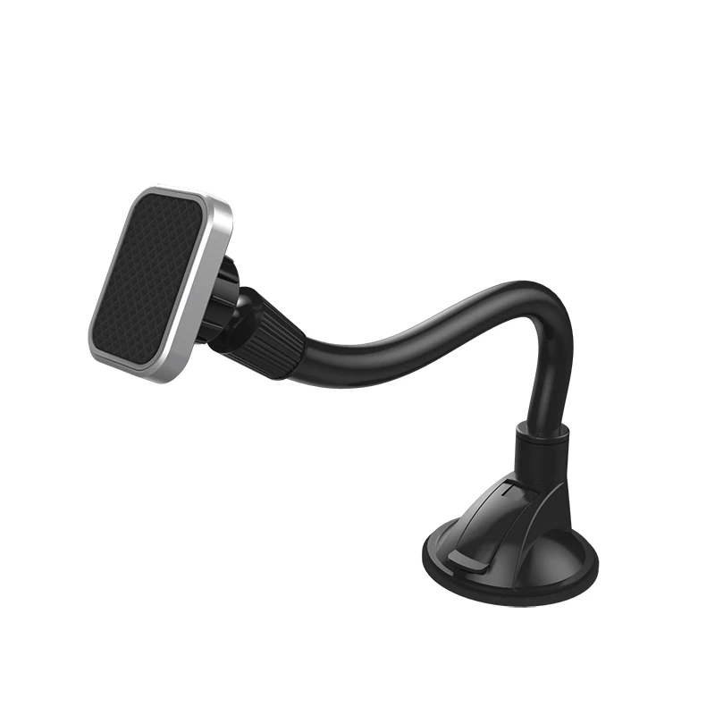 Gray XMXCZKJ Long Arm Mobile Phone Magnetic Car Windshield Dashboard Mount Holder Desk Sucker Cup Cell Phone Stand For iPhone Xiaomi - Цвет: Gray