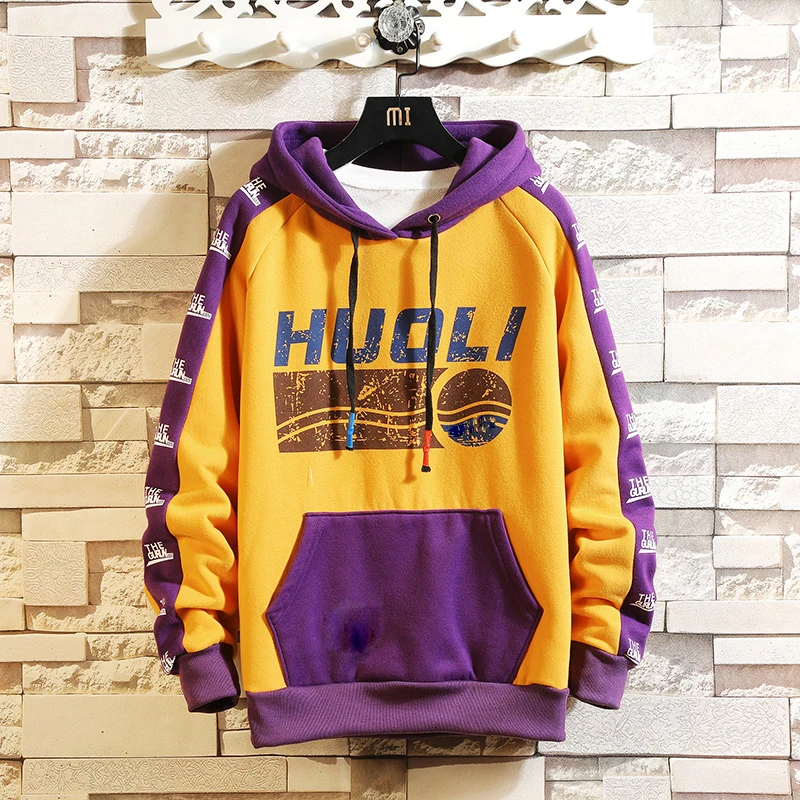  Autumn Spring 2019 Hoodie Sweatshirt Mens Hip Hop Pullover Streetwear Casual Fashion Clothes Plus A