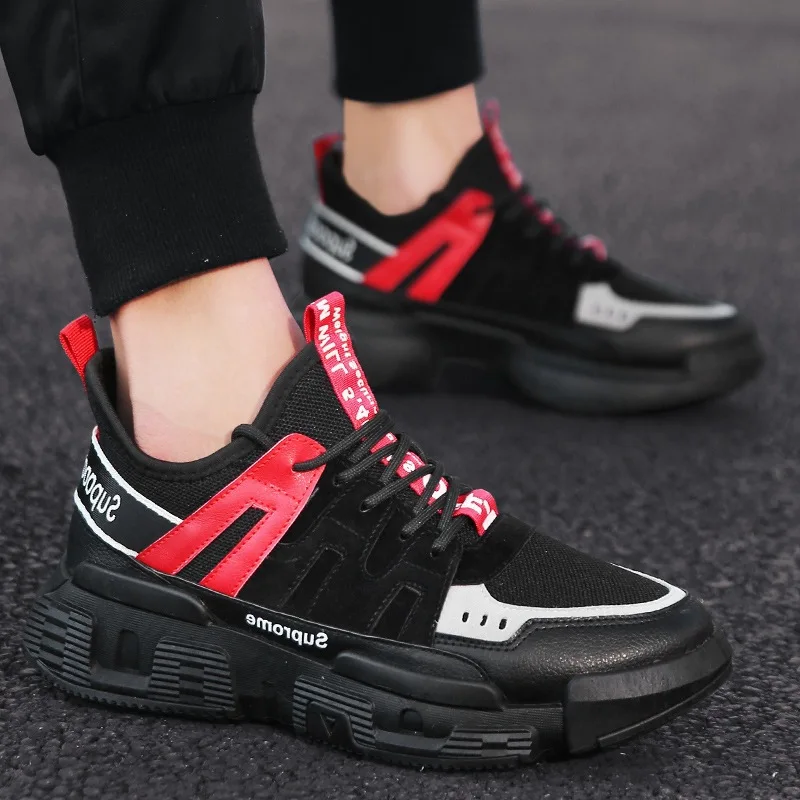 

2019 New Style Autumn MEN'S SHOES Korean-style Trend Running Sports Casual Trendy Shoes Men Versatile Student Board Shoes Networ