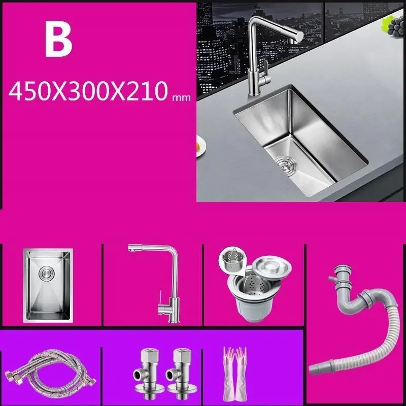 Кран Evier Lavello Cucina Integral Acero Inoxidable кухня Fregadero De Cocina Куба Lavabo Pia Cozinha мойка овощей - Цвет: Version E