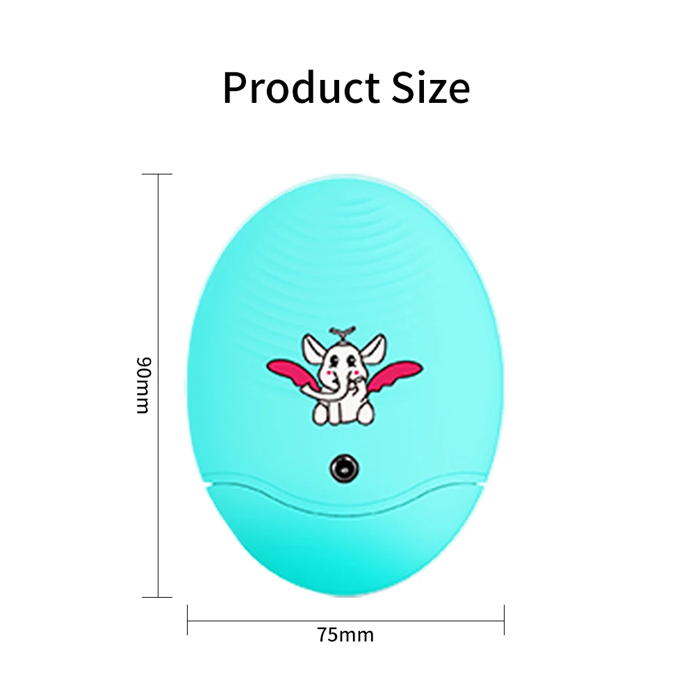 Новая электрическая щетка для очищения лица с мини-аккумулятором, силиконовый очиститель для глубоких пор, водонепроницаемая, Мягкая глубокая очистка лица, кисти