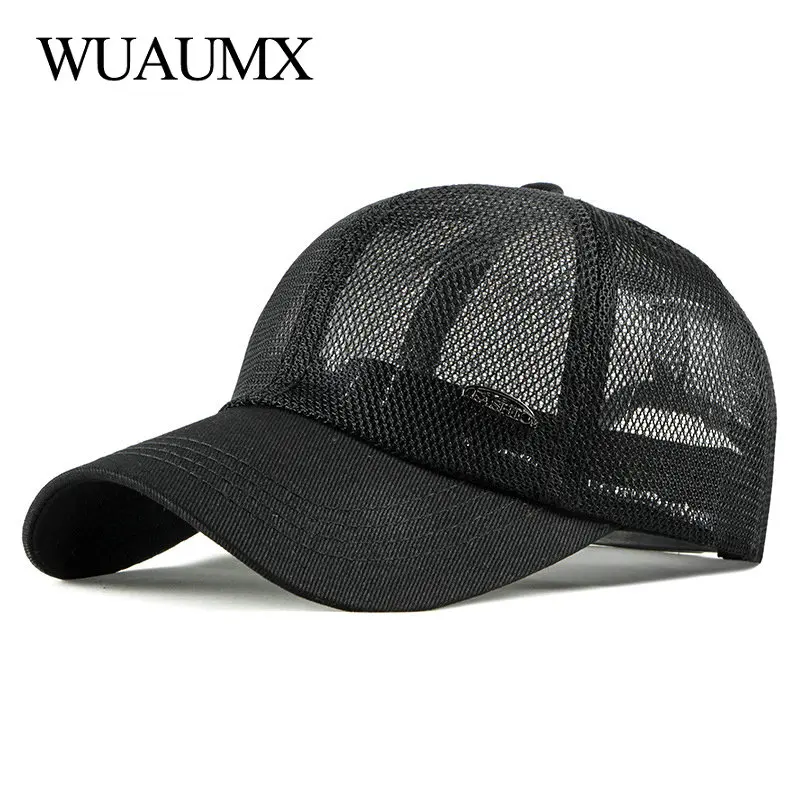 Wuaumx Новая Летняя Повседневная Бейсболка для мужчин и женщин уличная однотонная