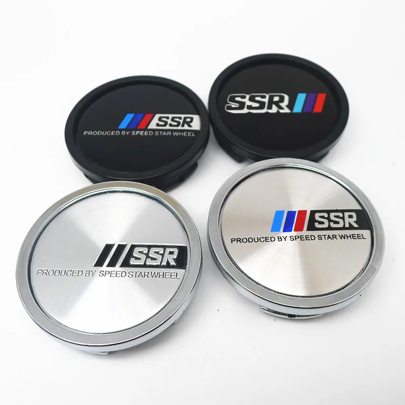 

4pcs 58mm 52mm For SSR Car Wheel Center Hub Cap Styling Cover 50mm Emblem Badge Sticker