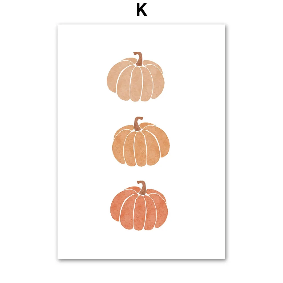 thumbnail image 1 of Cuadro sobre lienzo para pared, diseño de campo otoñal, mariposa, calabaza, carteles nórdicos abstractos e impresiones, imágenes para la decoración del hogar y la sala de estar, 1 of 5