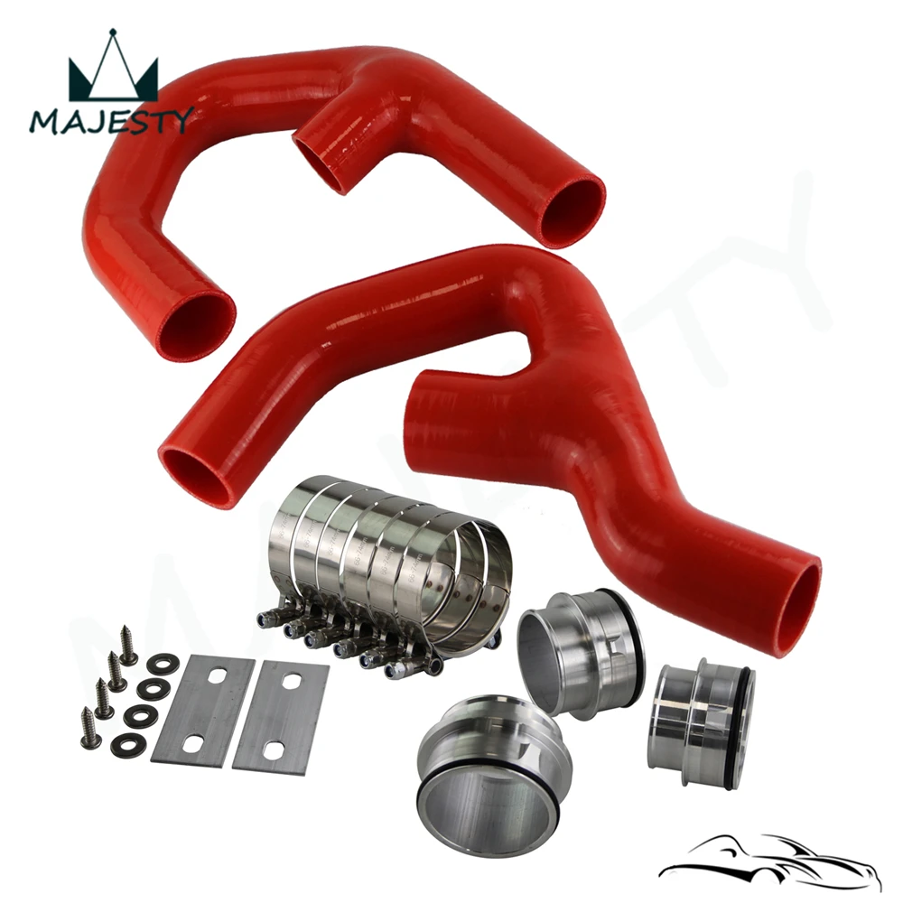 RED SILICONE INTERCOOLER HOSE+fittings fits for VW GOLF MK5 MKV GTI 2.0