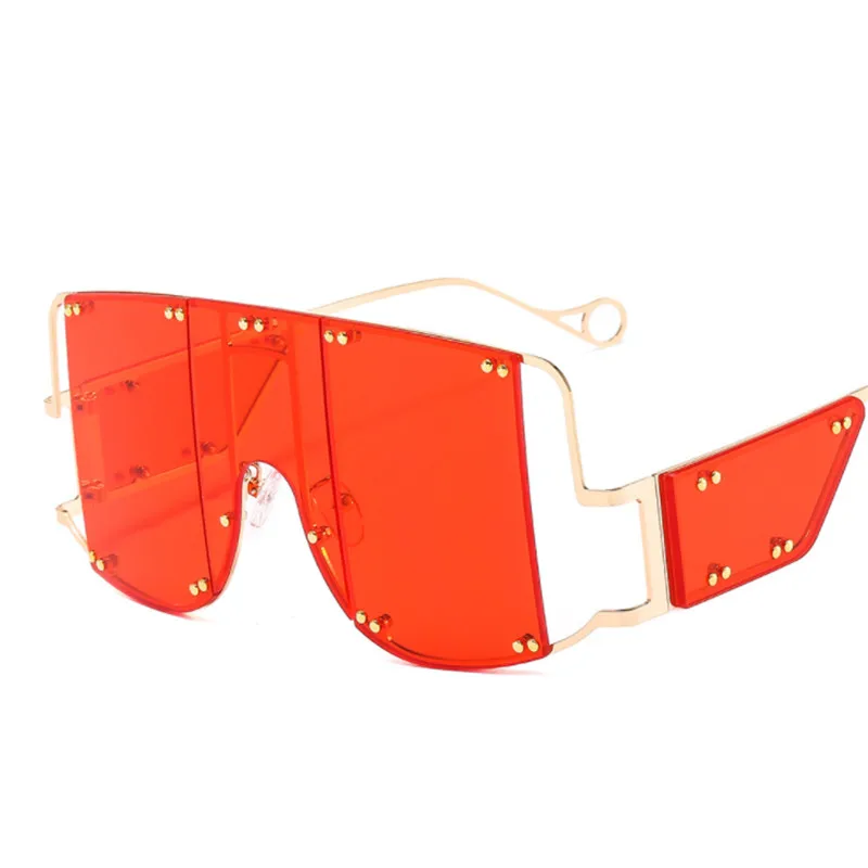 women sunglasses new Europe and America big box metal piece split mask retro men and women fashion personality sunglasses