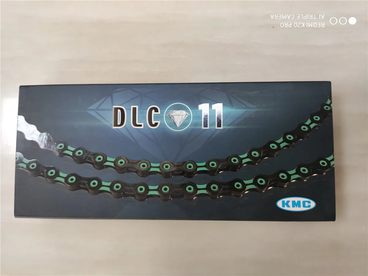 DLC11 celeste KMC x11sl x10sl DLC 11 10 скоростная цепь с Красным бриллиантом и черным бриллиантом, карбоновая ультра-светильник для горного велосипеда, Аксессуары для велосипеда - Цвет: DLC11 celeste