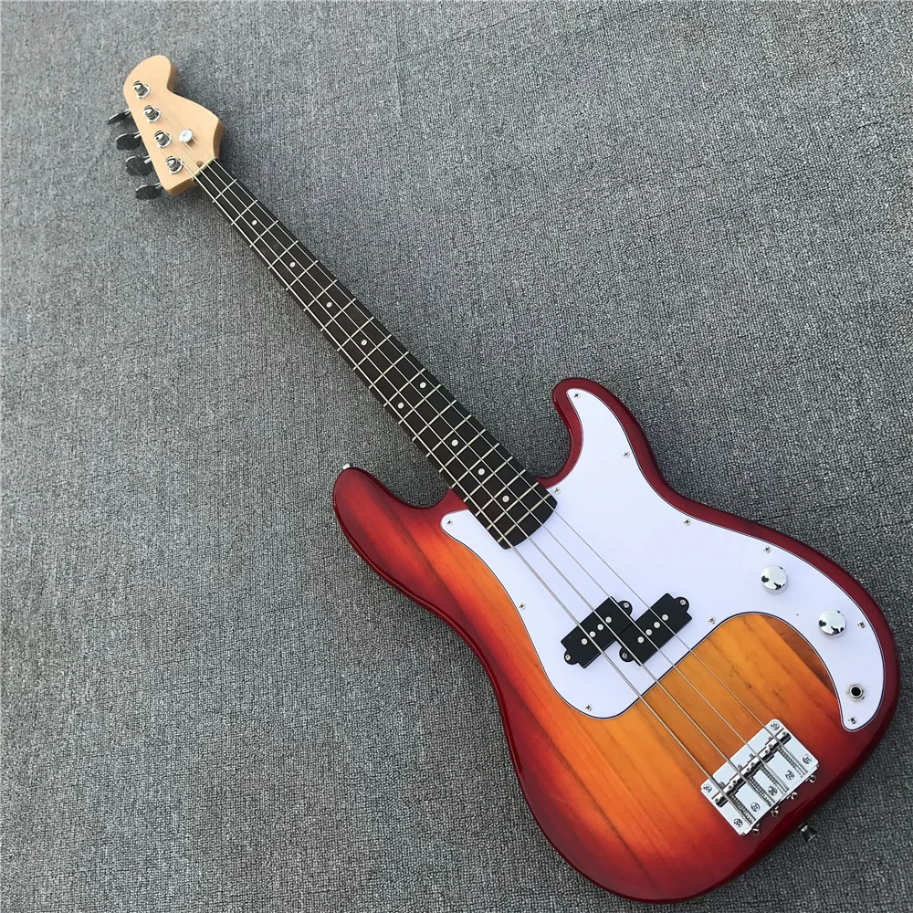 Free shipping P electric bass color can be customized, factory store