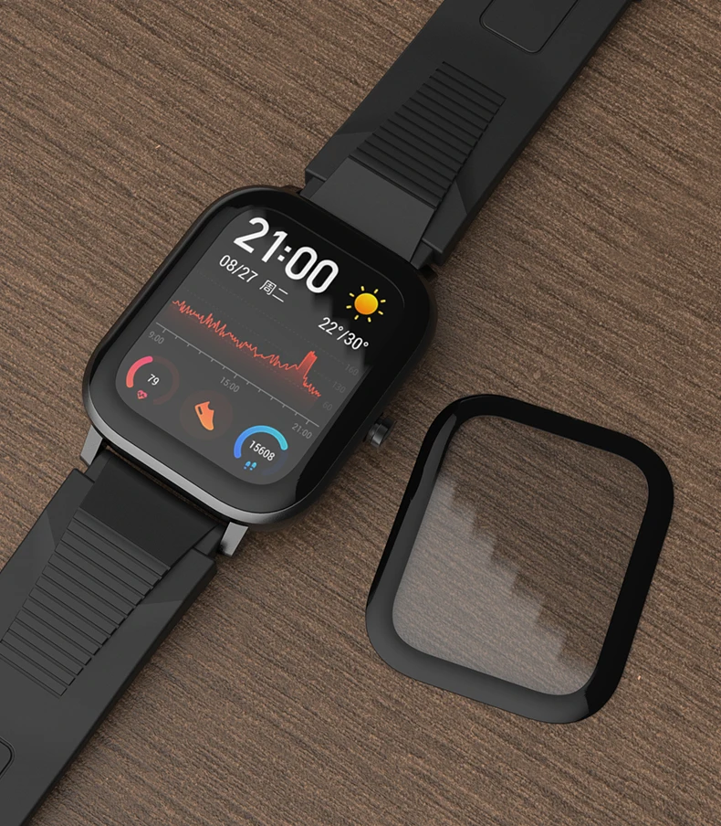 Защитная пленка для экрана из закаленного стекла для AMAZFIT GTS Smart Watch, прозрачная крышка, аксессуары