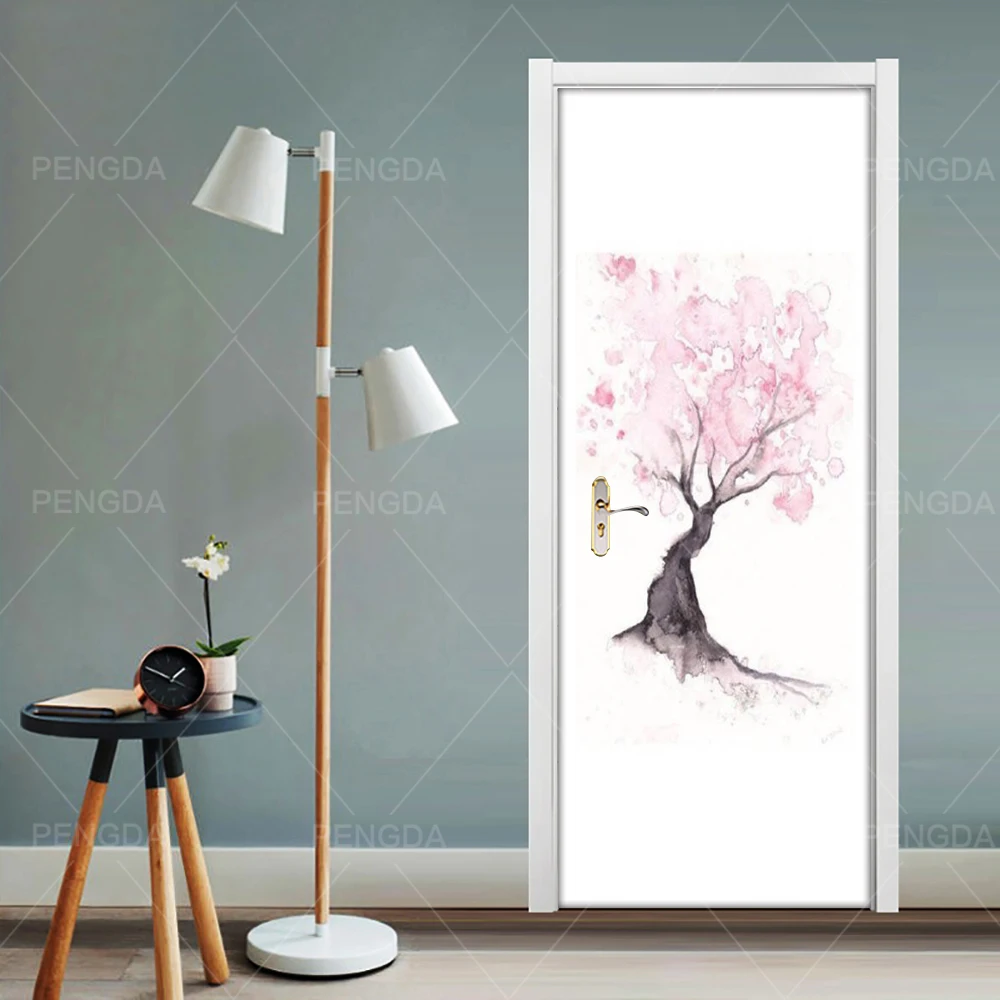 

DIY Renovation Mural Waterproof New Wallpaper Abstract Tree Print Home Decoration Sticker Self Adhesive Bedroom Door Art Picture