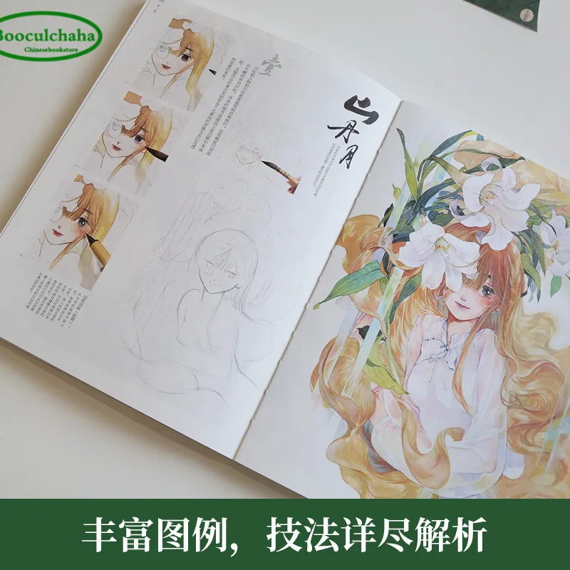 Китайские художественные книги с акварелью: персональное Портфолио Лю хи Утопия