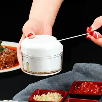 

Mini Hand Pull Meat Grinder Mincer Food Processor Garlic Speedy Press Mincer Vegetable for Kitchen Fruit Salsa Pepper Onion