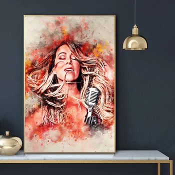 

Mariah Carey Art Print Canvas Poster Art Print Wall Pictures for Living Room No Frame