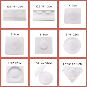 

30/50/60/100/200pcs lashes trays lashes boxes wholesale lash boxes packaging empty lashes tray 25mm lashes tray lash boxes bulk