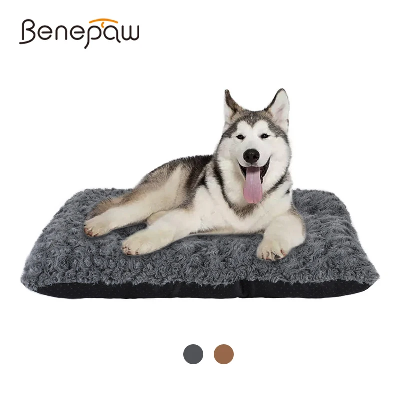 

Benepaw Comfortable Dog Bed For Small Medium Large Dogs Puppy Breathable Bite-resistant Soft Short Plush Pet Mat Non-skid Bottom