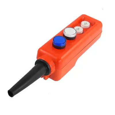 

Blue White LED Lamp Up-down Control Station Hoist Pushbutton Switch AC 220V