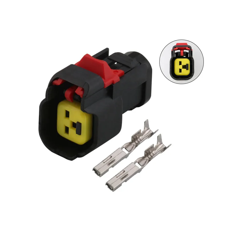 

Free shipping 10sets 2pin auto Nozzle Methanol Modification electrical plug Ford Focus Mondeo Speaker wire connector