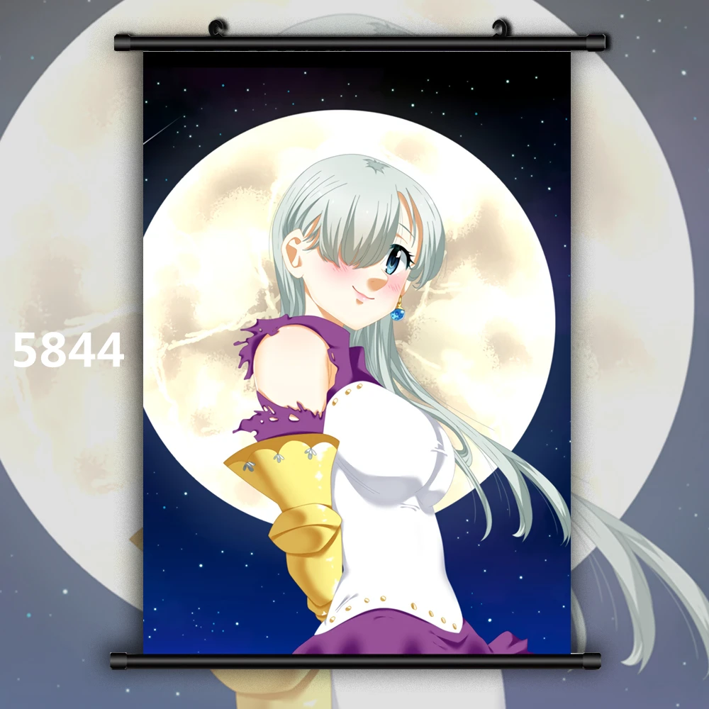 Seven Deadly Sins Nanatsu no Taizai Meliodas x Elizabeth Аниме Манга настенный плакат в рулоне - Цвет: 5844