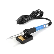 

220V 60W Adjustable Temperature Electric Soldering Iron Kit+5pcs Tips Portable Welding Repair Tool Hobby Knife EU/US/UK Plug