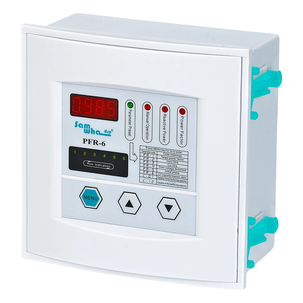 Samwha-Dsp PFR-6 Power Factor Controller 6 Steps 380VAC 50/60Hz power factor controller