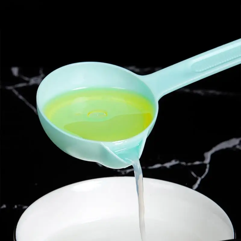 1pc Solid Color Oil Separator Spoon Anti-Scalding Plastic Oil Filter Spoon Soup Separator Kitchen Tools Accessories