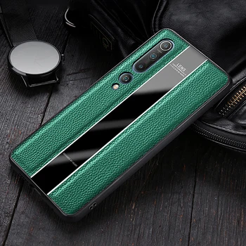 

For Redmi Note 9S Pro Case Genuine Leather Full Protection Silicone Shockproof Cover For Xiaomi Mi CC9 Note 10 Pro 9 Pro Case