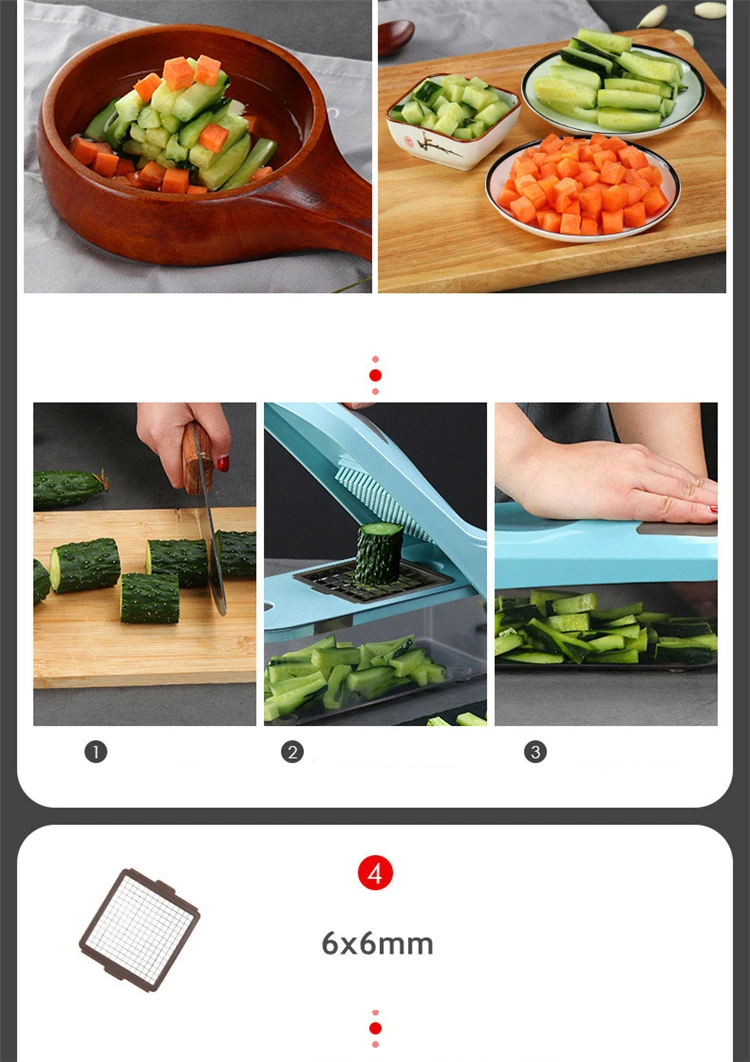 LMETJMA измельчитель лука Pro измельчитель овощей мандолина слайсер Dicer с 8 сменными лезвиями Veggie измельчитель резак KC0151
