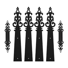 Jachor Black Magnetic Decorative Garage Door Hinges Handles Hardware Kit Household Creative Carriage House Door Hinge