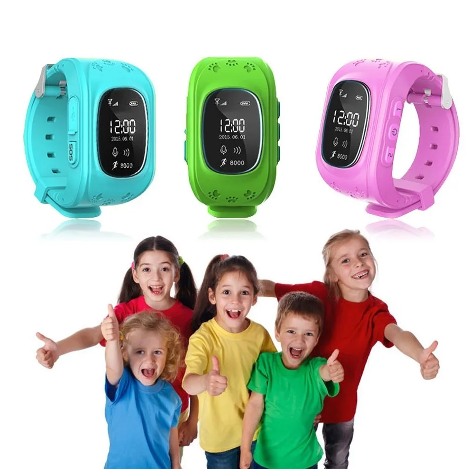 

Smartch Q50 Kids Smart watch with Built-in Microphone GPS LBS SOS Call Reminder Micro SIM Card Adjustable Wristband For Kids