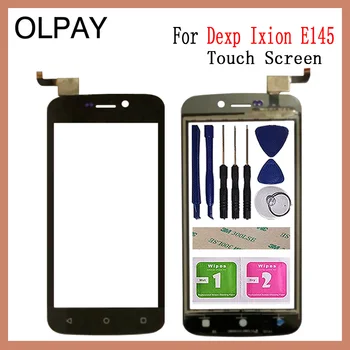 

OLPAY 4.5'' Mobile Phone Touch Screen Digitizer For Dexp Ixion E145 Touch Glass Sensor Tools Free Adhesive And Wipes