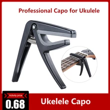 Профессиональные укулеле капо с одной рукой быстрая замена укулеле Капо 4 струны черный профессиональный Капо для укулеле части укулеле