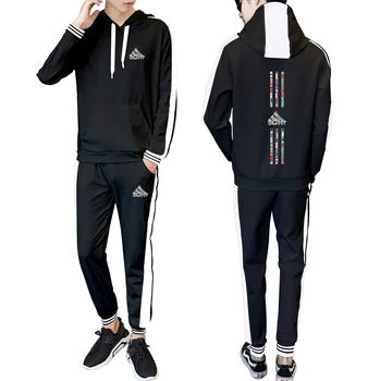 

CCHT logo fashion hip-hop 2020 spring and autumn new hooded stitching fashion casual suit fashion sports casual trendy outfit